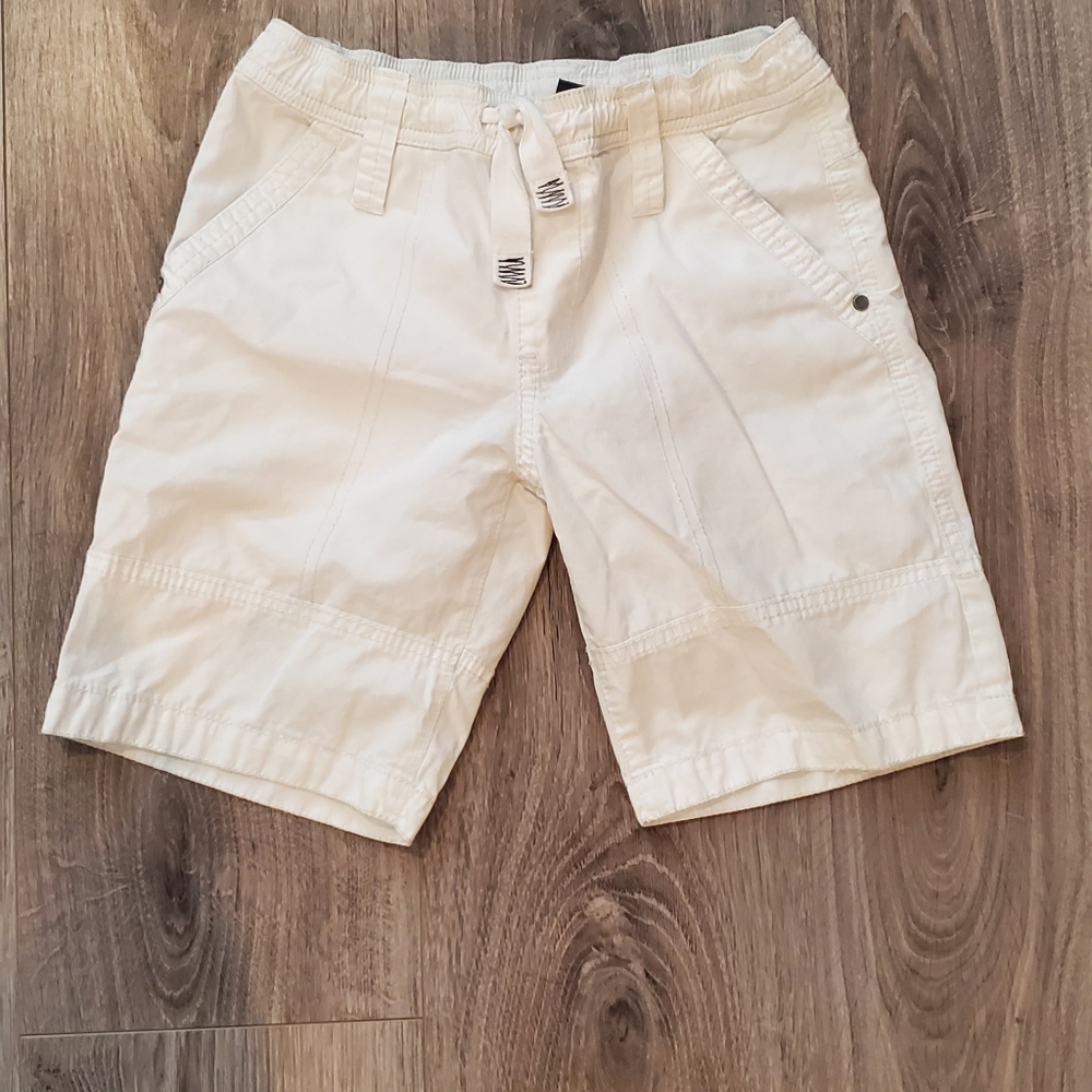 Zara Boys white drawstring shorts
